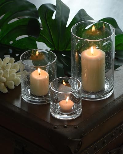 Garnett NimbusCore Glass Hurricane Candle Holder studio product photo