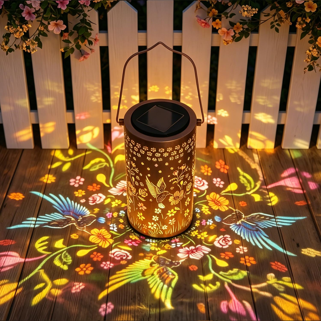 Decorative Rustic Lantern - Olive